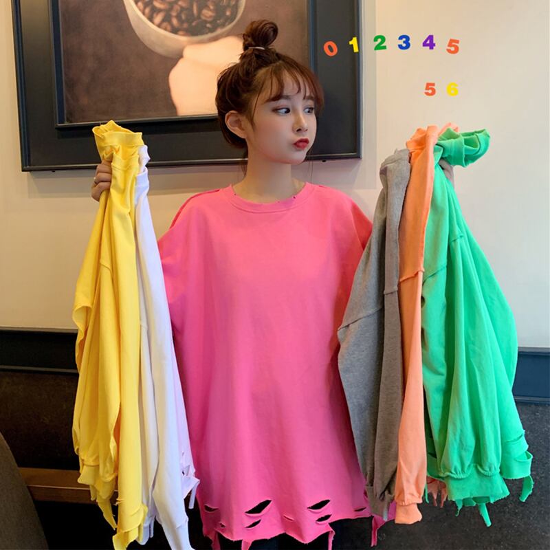 セーター スプリングルーズブラウス レッド 春物 萌量不足44889849220