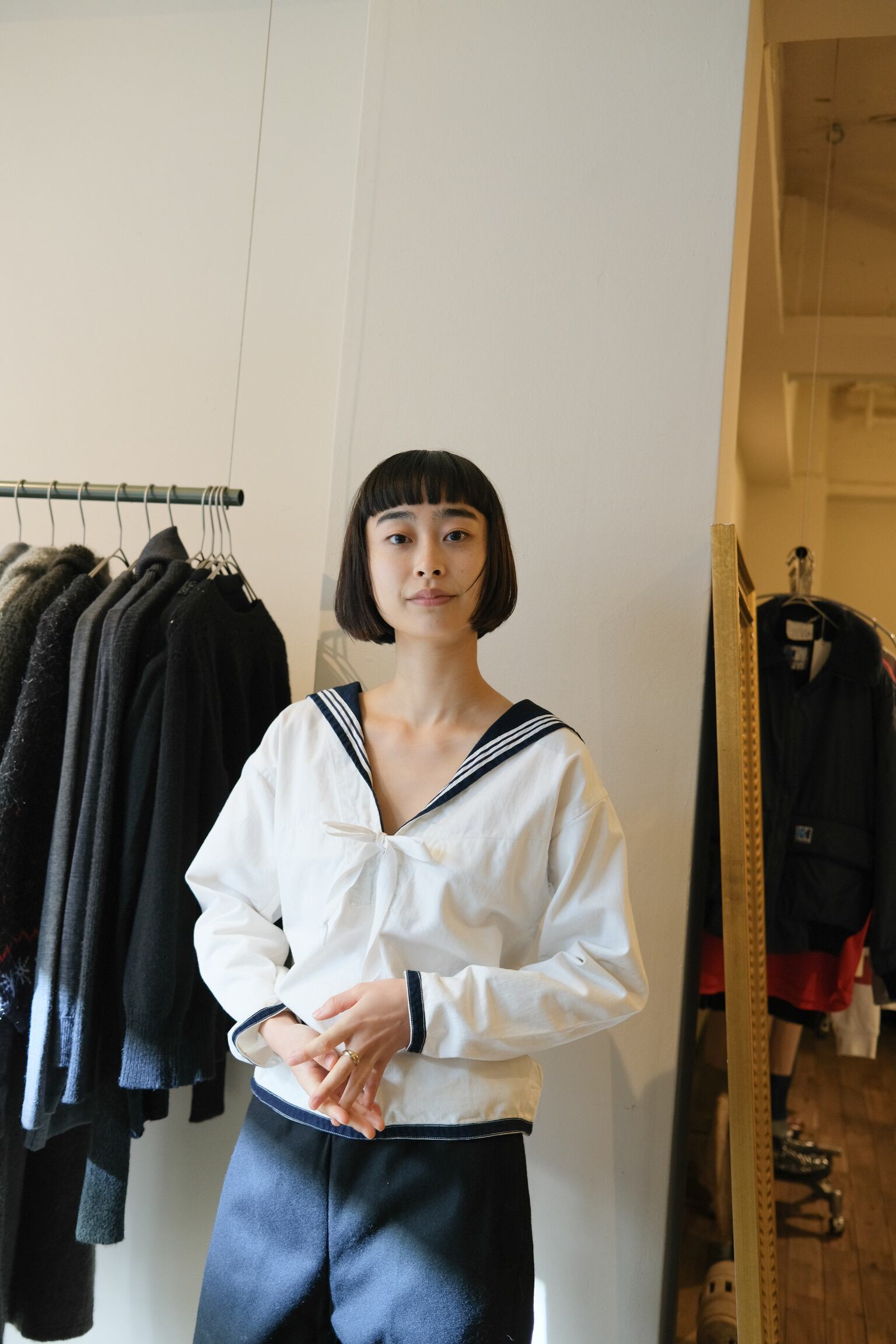 アンナケリーロゴデシンブラウス ホワイト | Pay ID