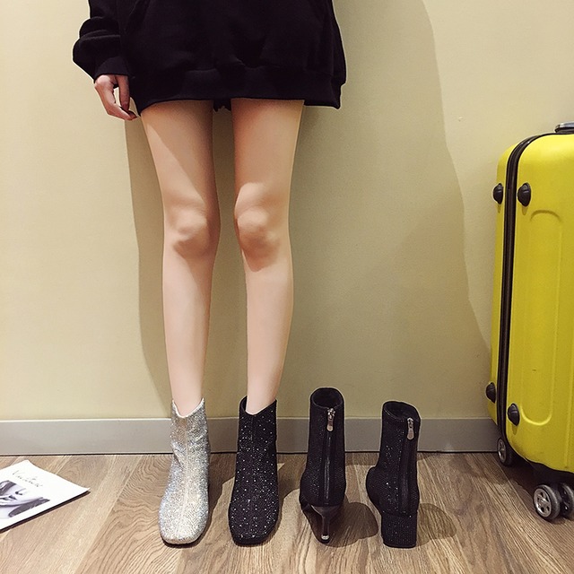 レッド薄手ブーツオータムカラーカジュアルスリーブショート 靴 シューズ 秋物 ピュア フェイクシューズ95519770839