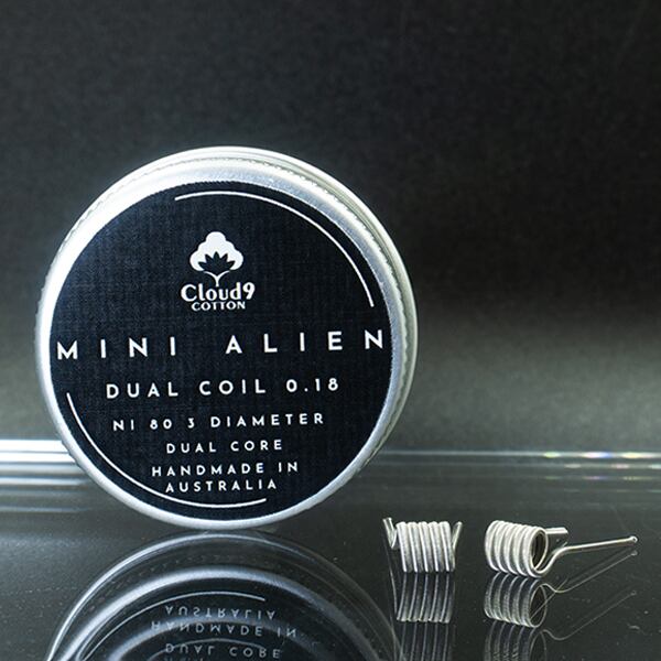 Mini alien Dual 0.18Ω Clapton Coil 2pcs by Cloud9 | Pure Vapor Japan