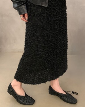 ソフトギャザーフラットシューズ 4color A0421