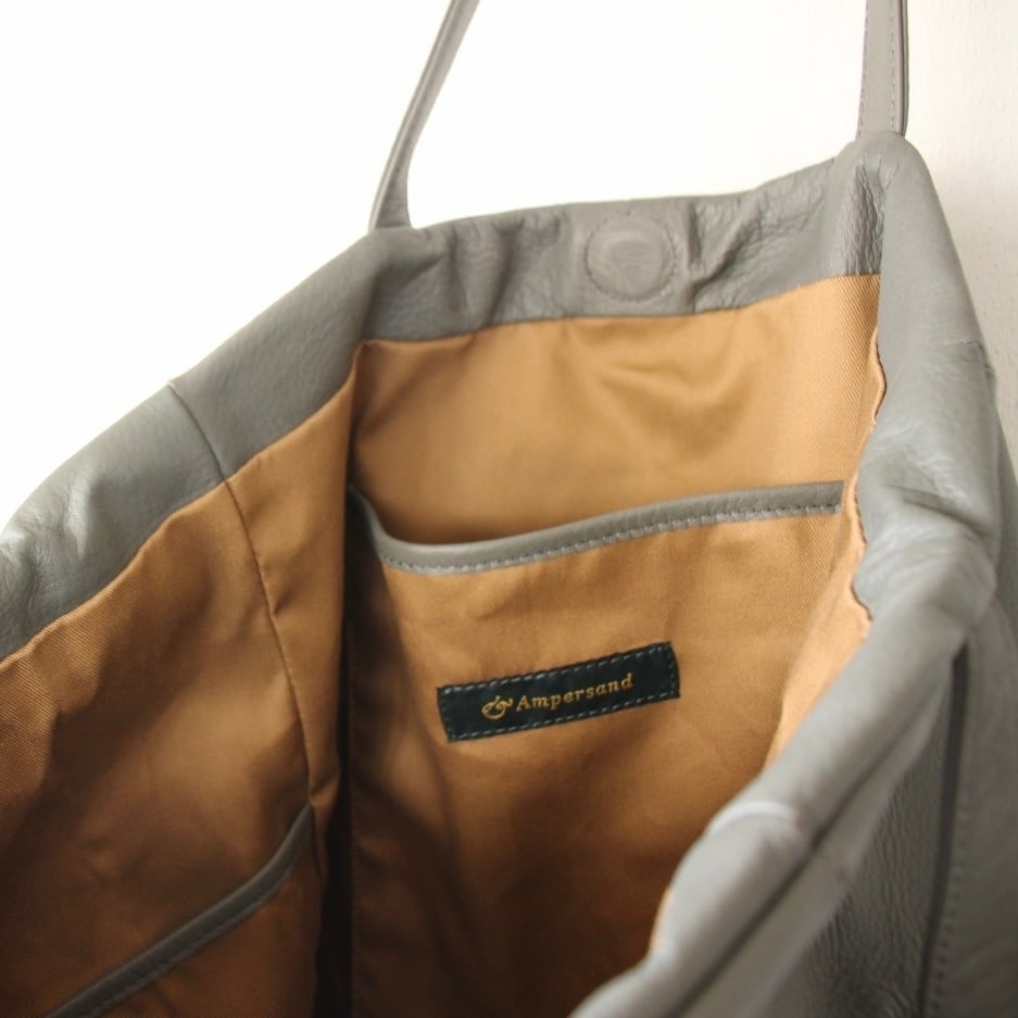 Ampersand 2way WP leather tote bag L（2ウェイ防水レザートート