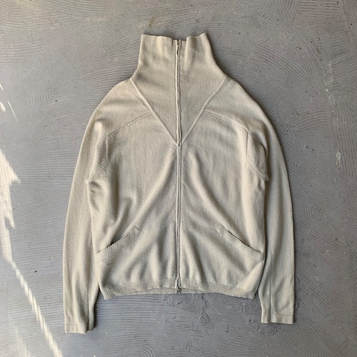 CABANE de ZUCCa / Zip-up knit sweater