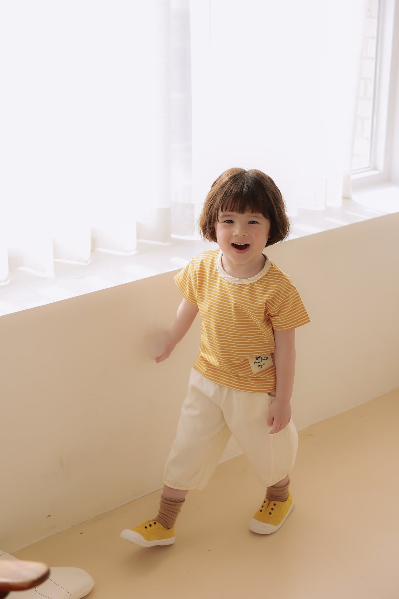 [JAZZ] Striped label T-shirt / [째즈] 라벨단가라T