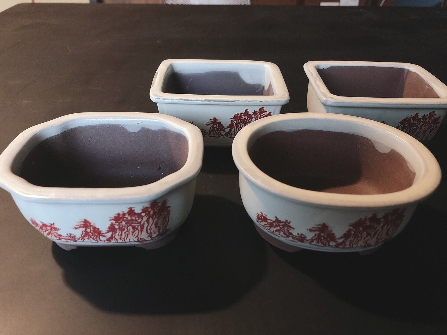 文山　丸　花模様　盆栽鉢 楽天市場】（盆栽鉢） 越前文山作 象眼花蝶紋丸鉢（いよじ園