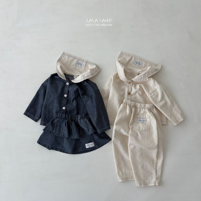 即納 New Slop Denim Pants [ LALALAND ]