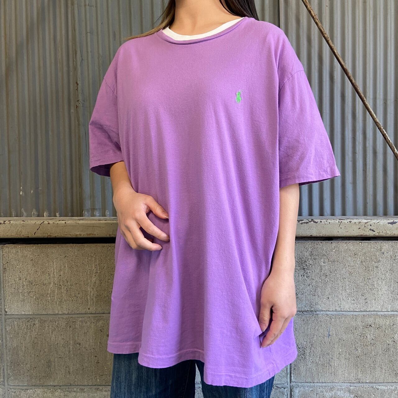 ポロラルフローレン 半袖シャツ ANDY CAMP パープル XL ポロラルフローレン 半袖シャツ ANDY CAMP パープル XL