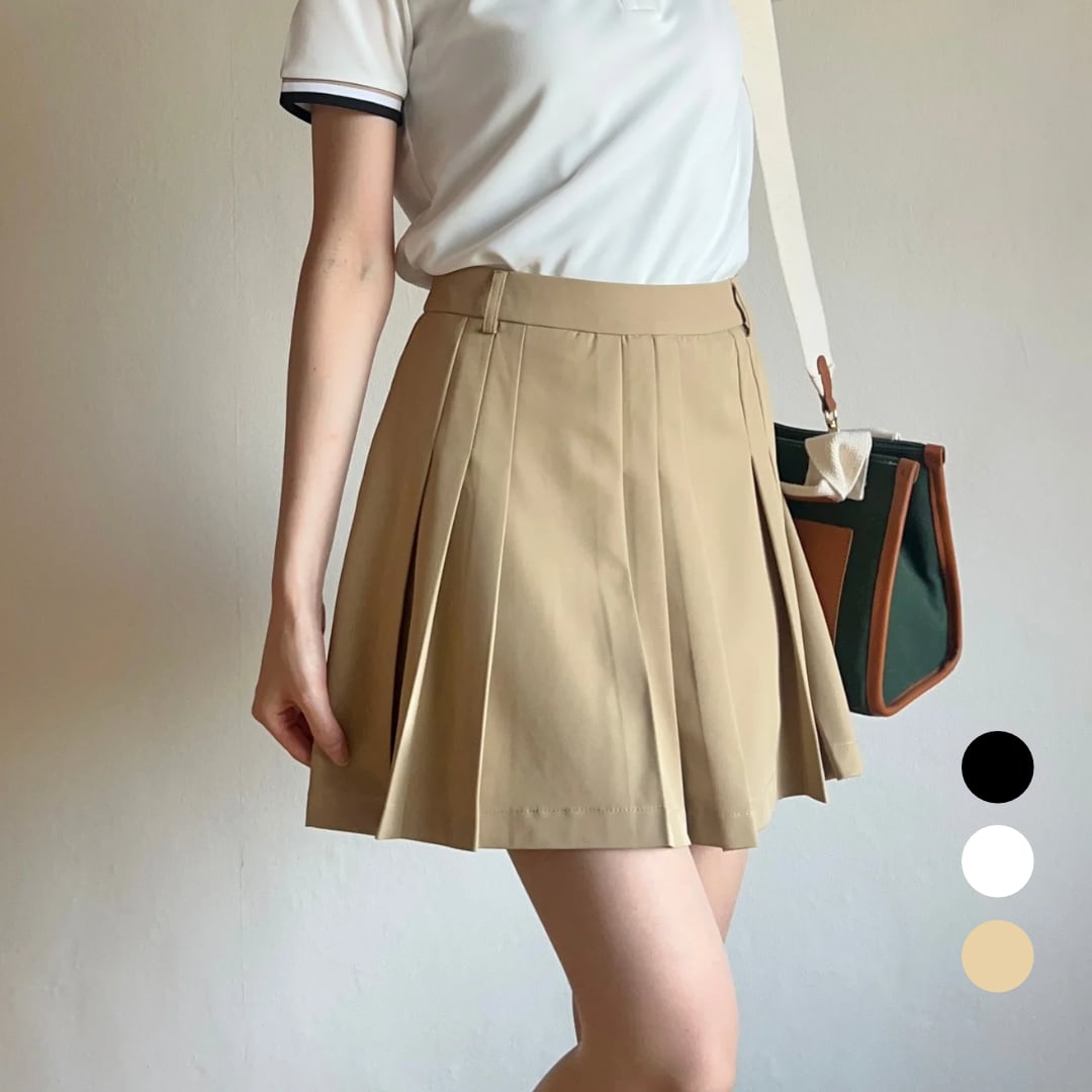 ゴルフ女子必見 韓国風 新作ゴルフスカート 速乾UVカット ⛳ 即購入OK