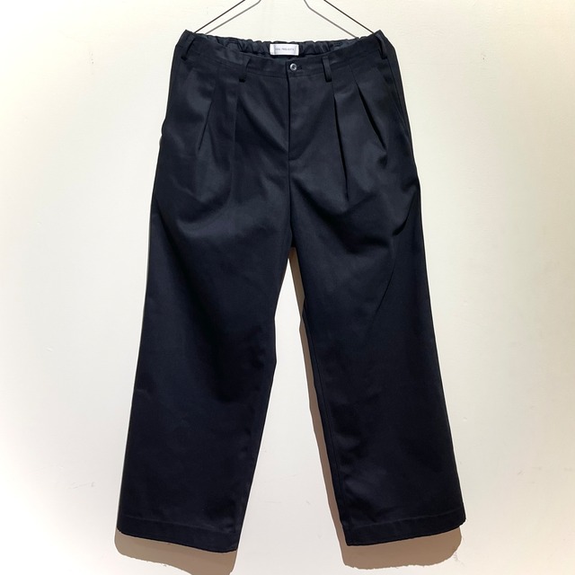 PERS PROJECTS /   2tuck WIDE trousers / black