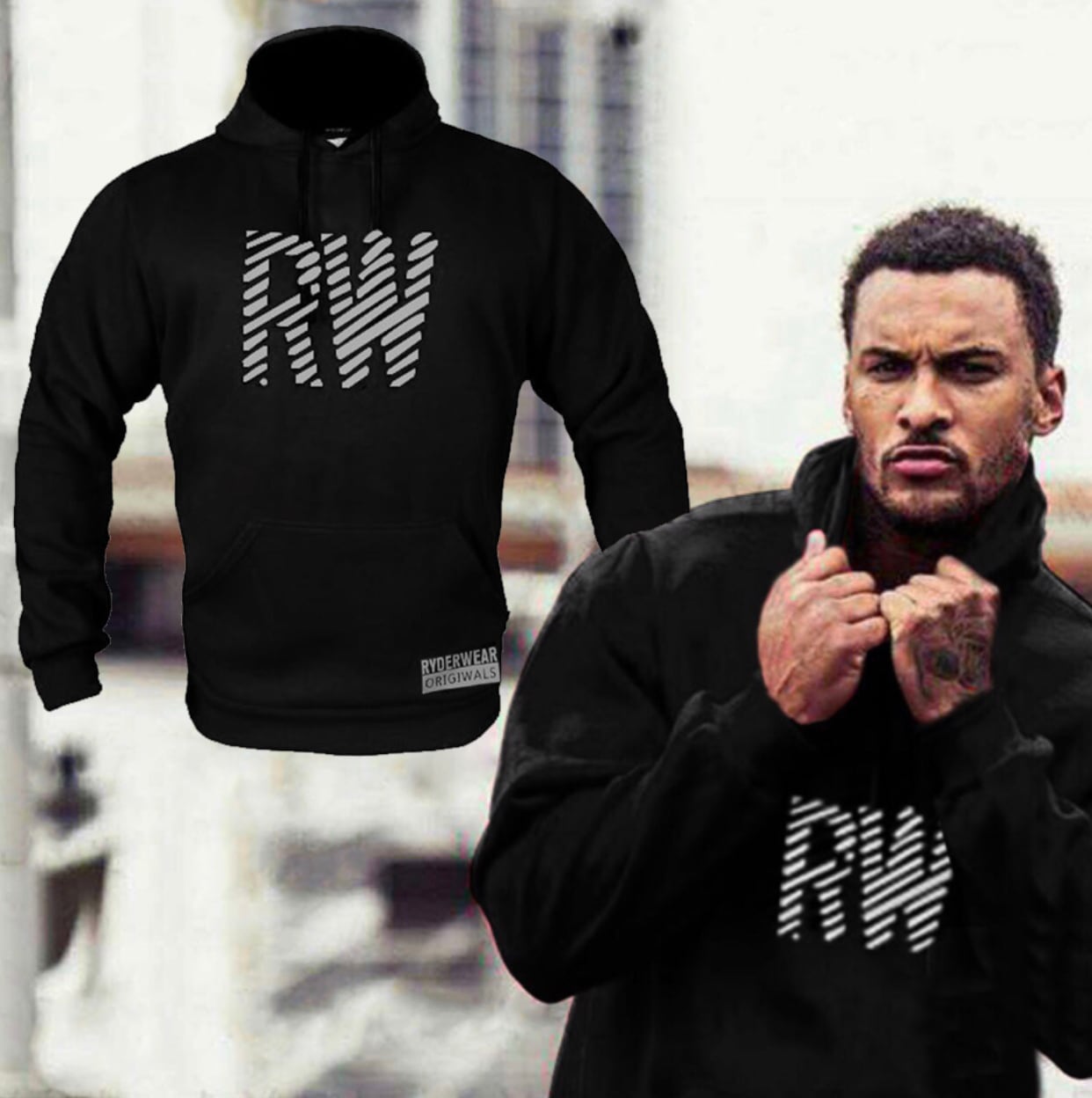 RW GYM WEAR Hoodie プルオーバー パーカー X メンズ スポーツウェア