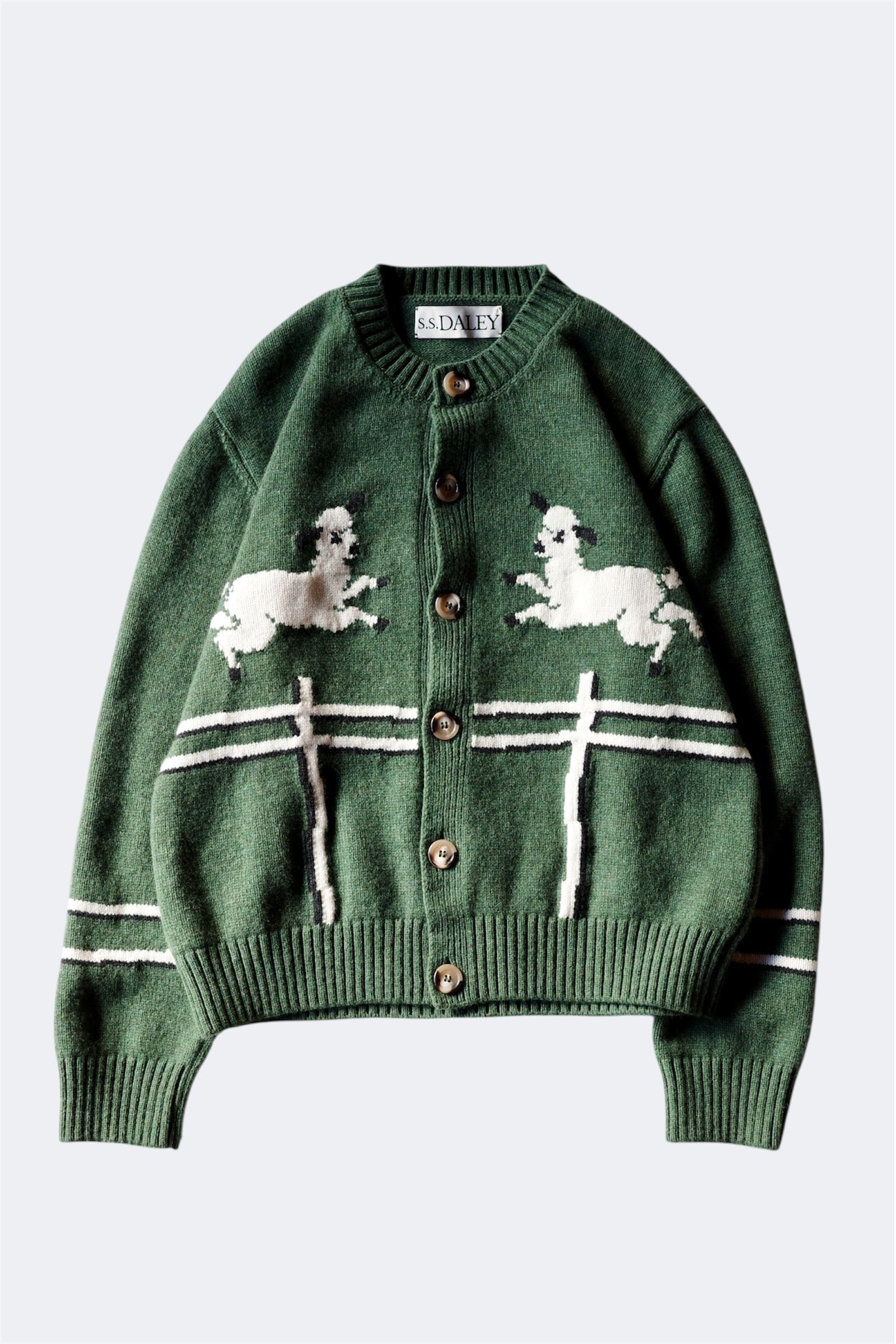 S.S.DALEY【CYRIL LAMB CARDIGAN -GREEN-】