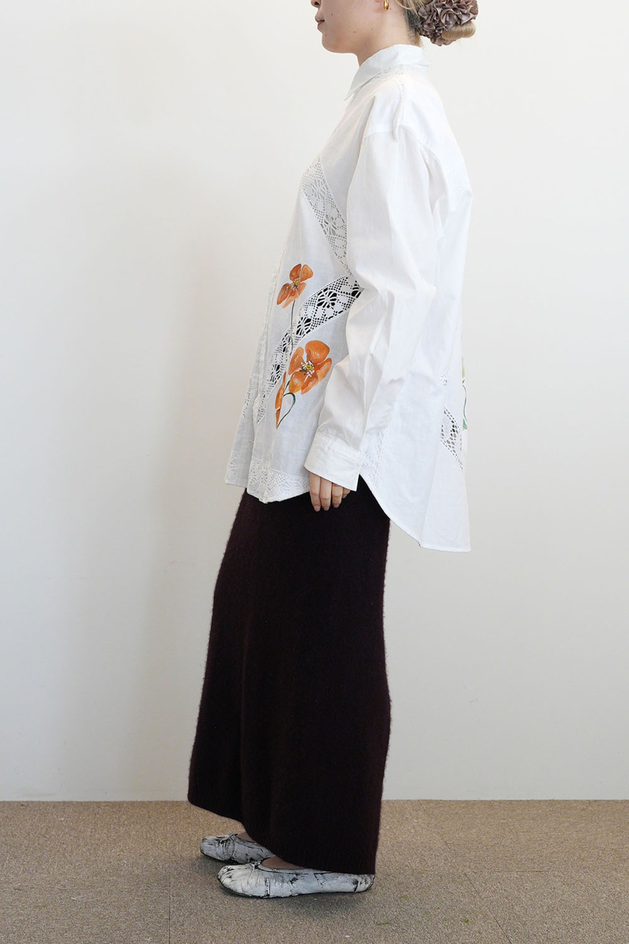 vintage lace big shirts-poppy