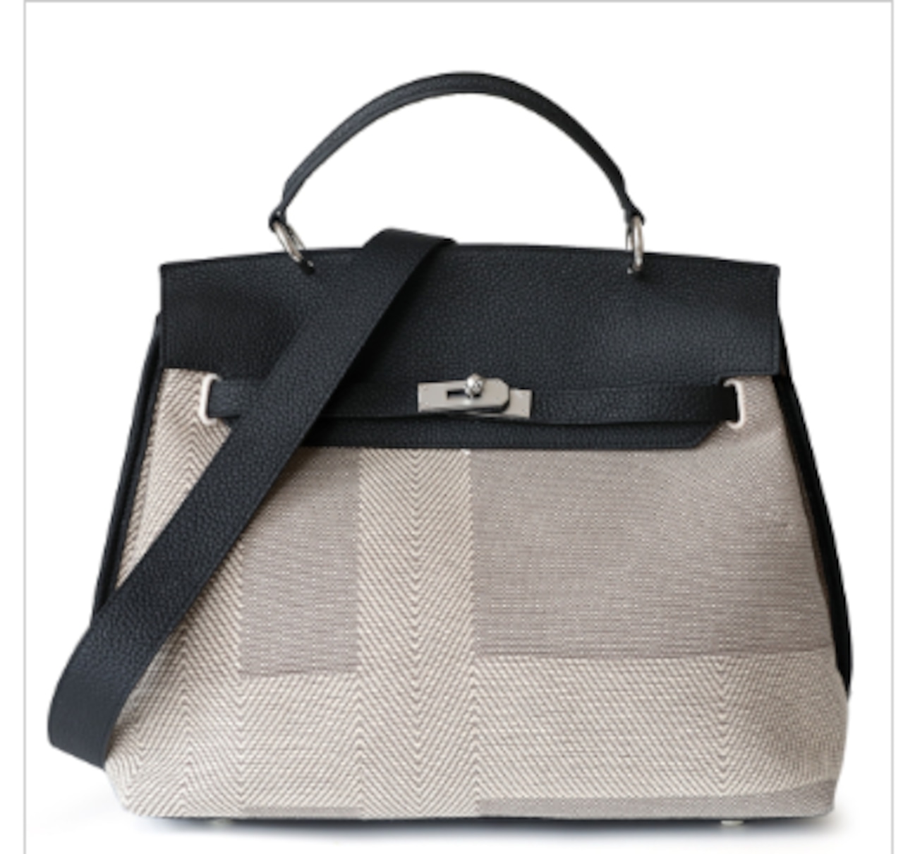 牛革×キャンバス クラシック2WAYバッグ