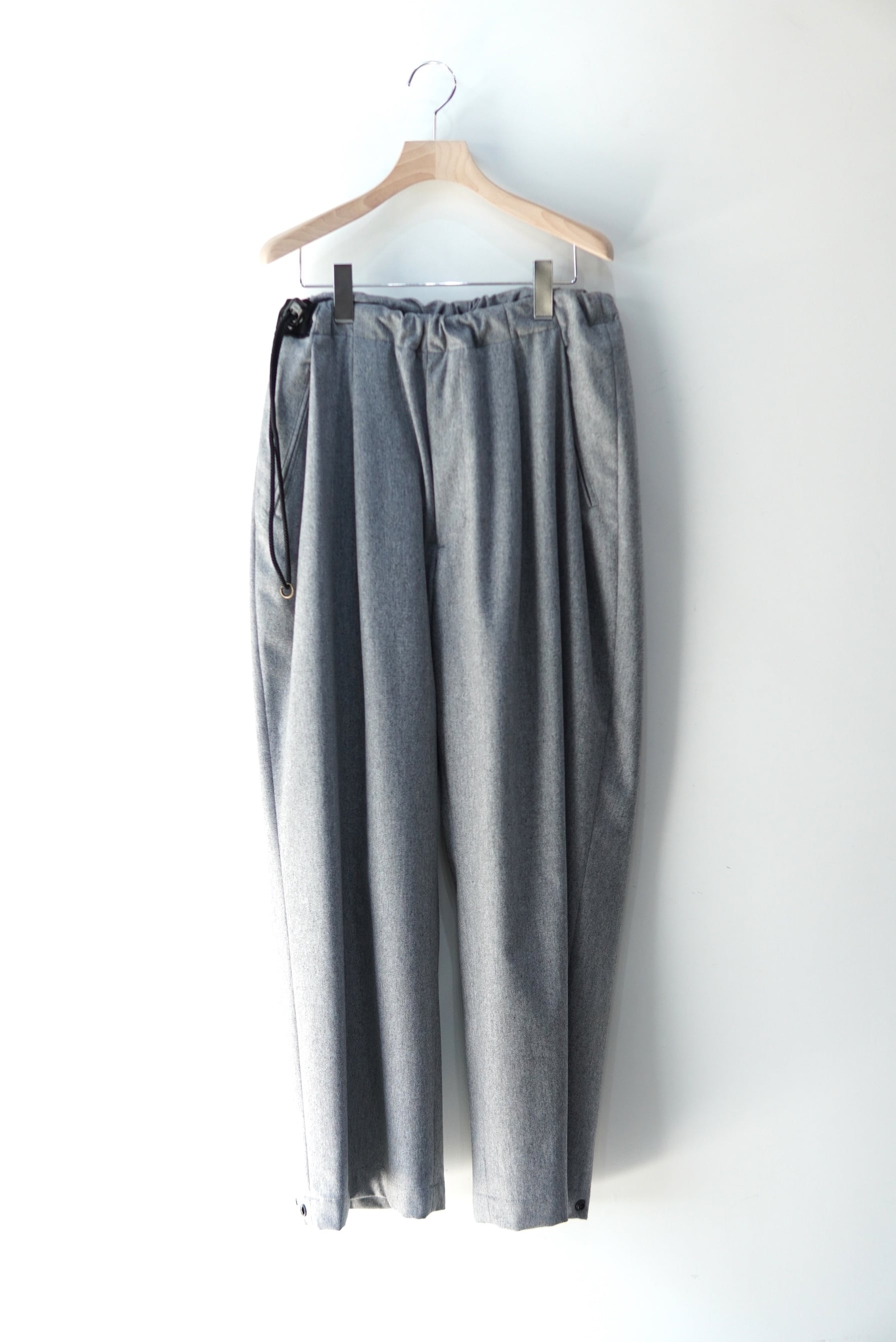 ANTHEM A / WOOL CASHMERE POPLIN MELTON NO-BRAINER PANTS