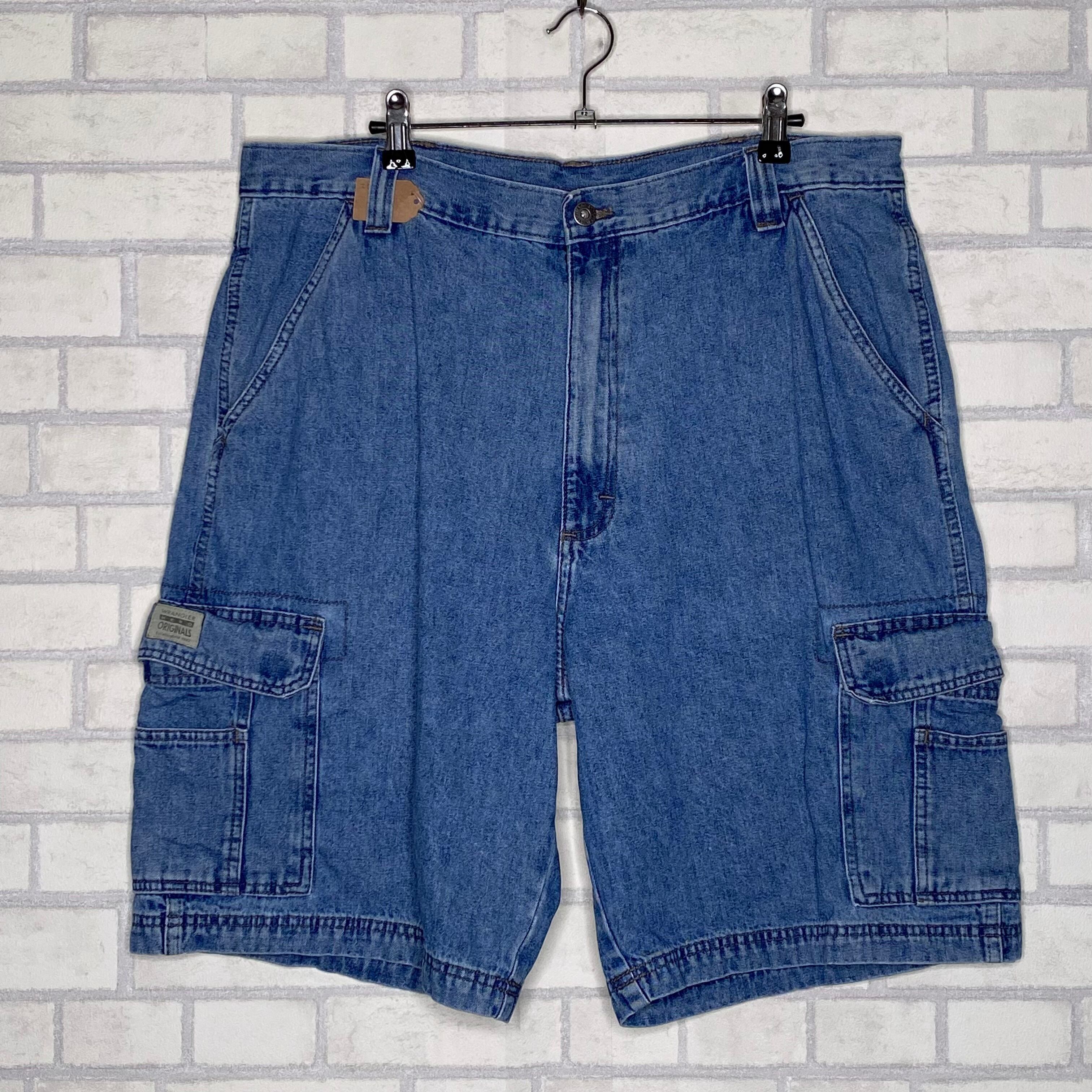 Wrangler デニムカーゴショーツ W36 ブランドタグ | 古着屋OLDGREEN