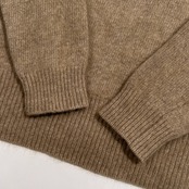 nano universe ナノユニバース ラクーンドッグ タヌキ & 羊毛 ラムウール ニット セーター サイズ F /フリーサイズ/レディース/ベージュ系