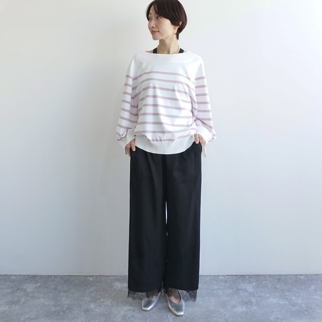 裾レースパンツ | FASHFREN/ファッシュフレン