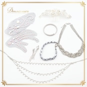 社交ダンス 小物 まとめ売り セット ネックレス 髪飾り ヘアオーナメント イヤリング アクセサリー ダンス パーティ 発表会 デモ 競技 ダンス シルバー 装飾 髪飾り シルバー系 デモ用 小物 アクセサリーセット フォーマル 競技用 髪飾りセット ヘアアクセサリー おしゃれ シルバーアクセサリー