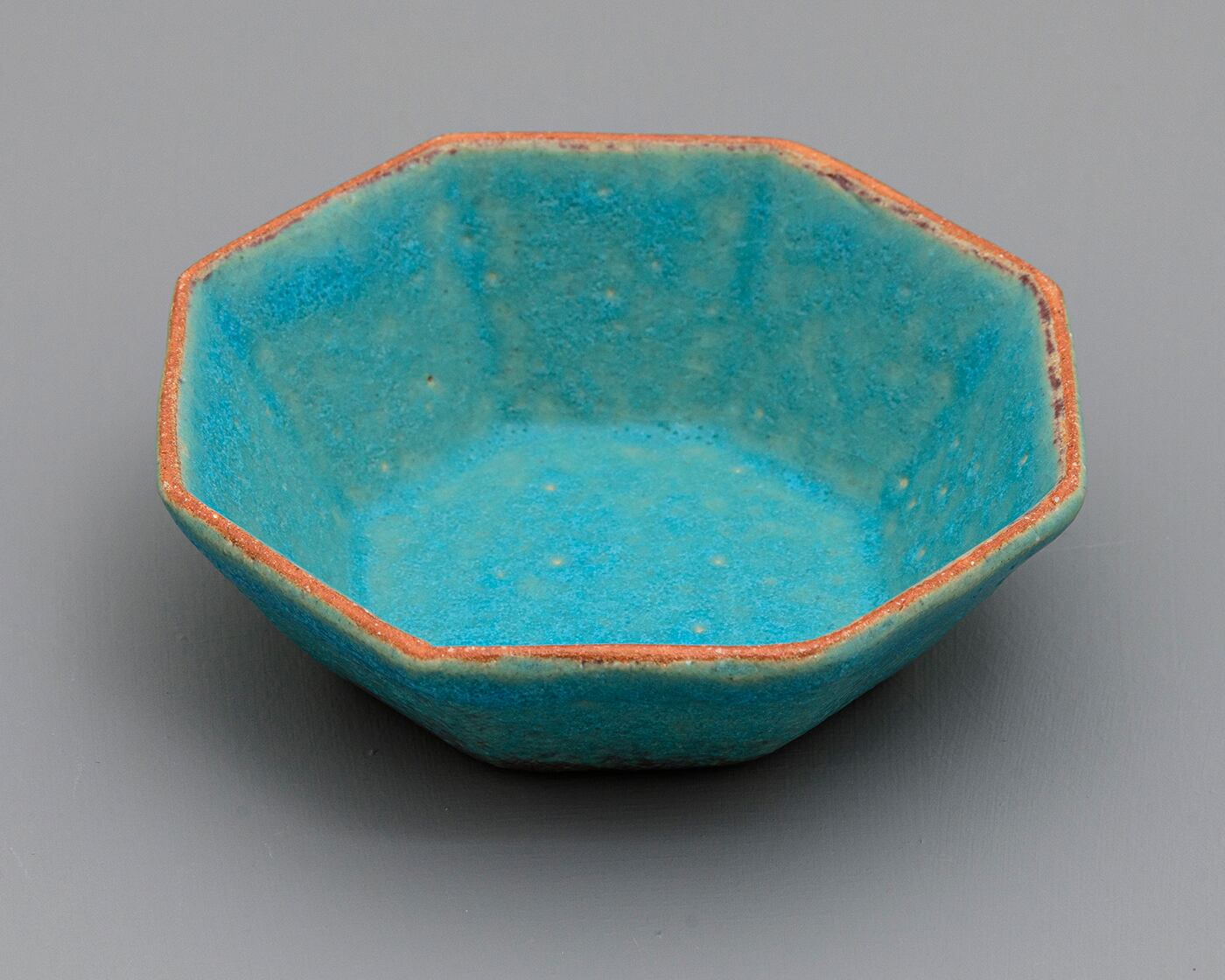 八角小鉢／トルコ青UTSUWA