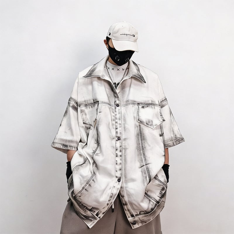 UUCSCCタイダイプリントショートスリーブシャツ