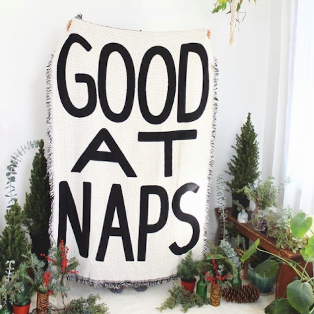 CALHOUN&CO.GOOD AT NAPS THROW BLANKET　ブランケット