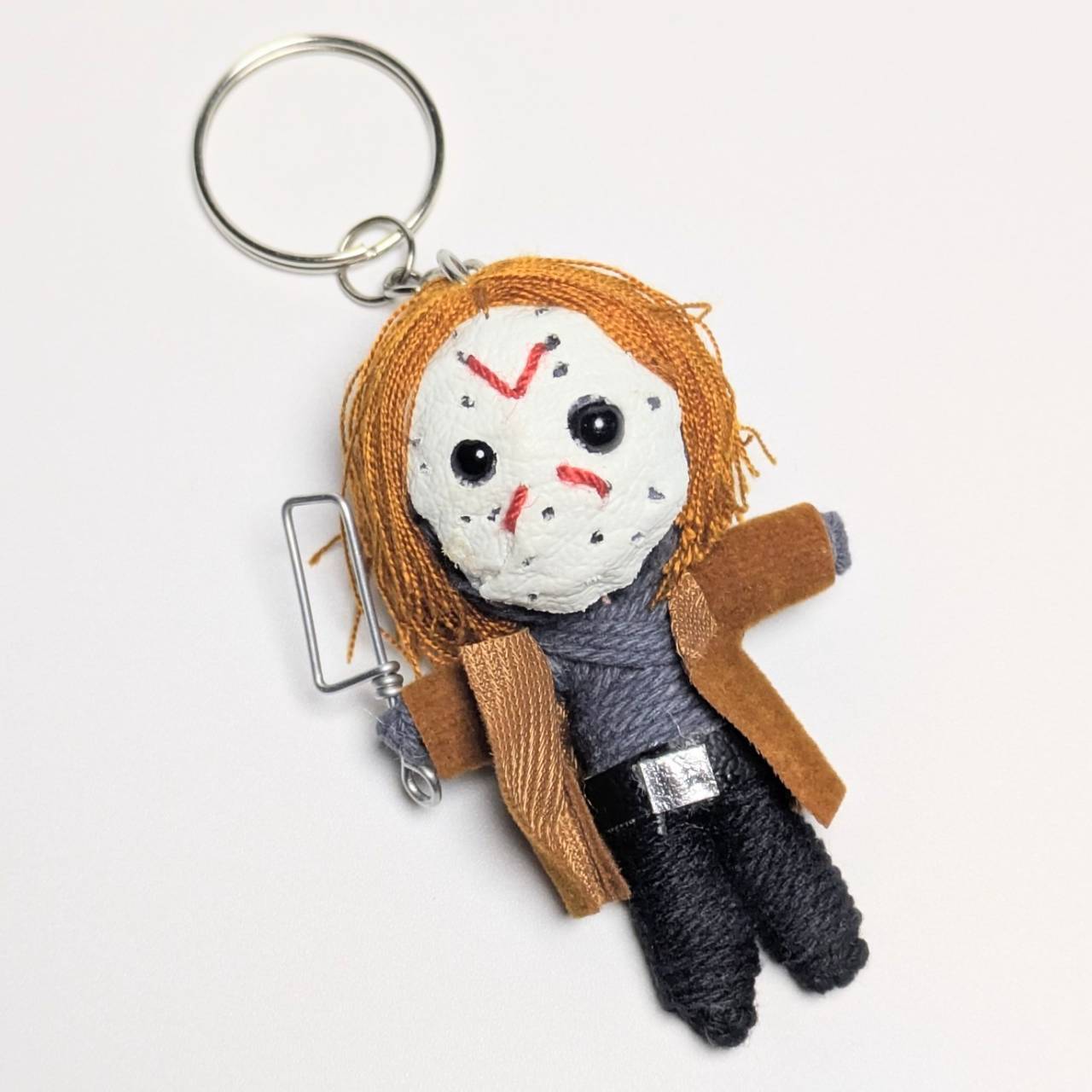 【 ジェイソン ボーヒーズ 『フレディVSジェイソン』 】 Voodoo doll KeyHolder / ブードゥー人形 / 身代わり人形 /お守り人形 〚アメリカン雑貨 アメトイ〛