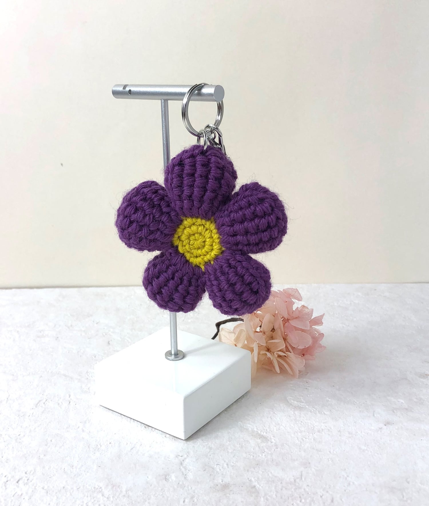 ぷっくりお花のカラフルバッグチャーム | Te 手 / deuxplan