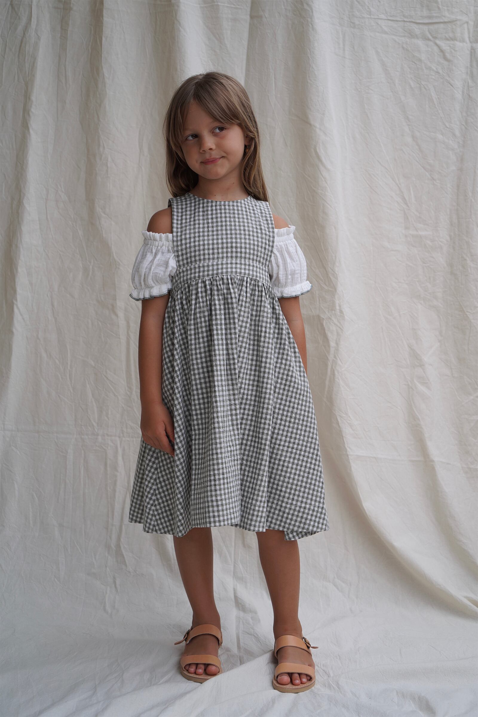 【organic zoo】 Gingham Tribe Skirt 1-2y