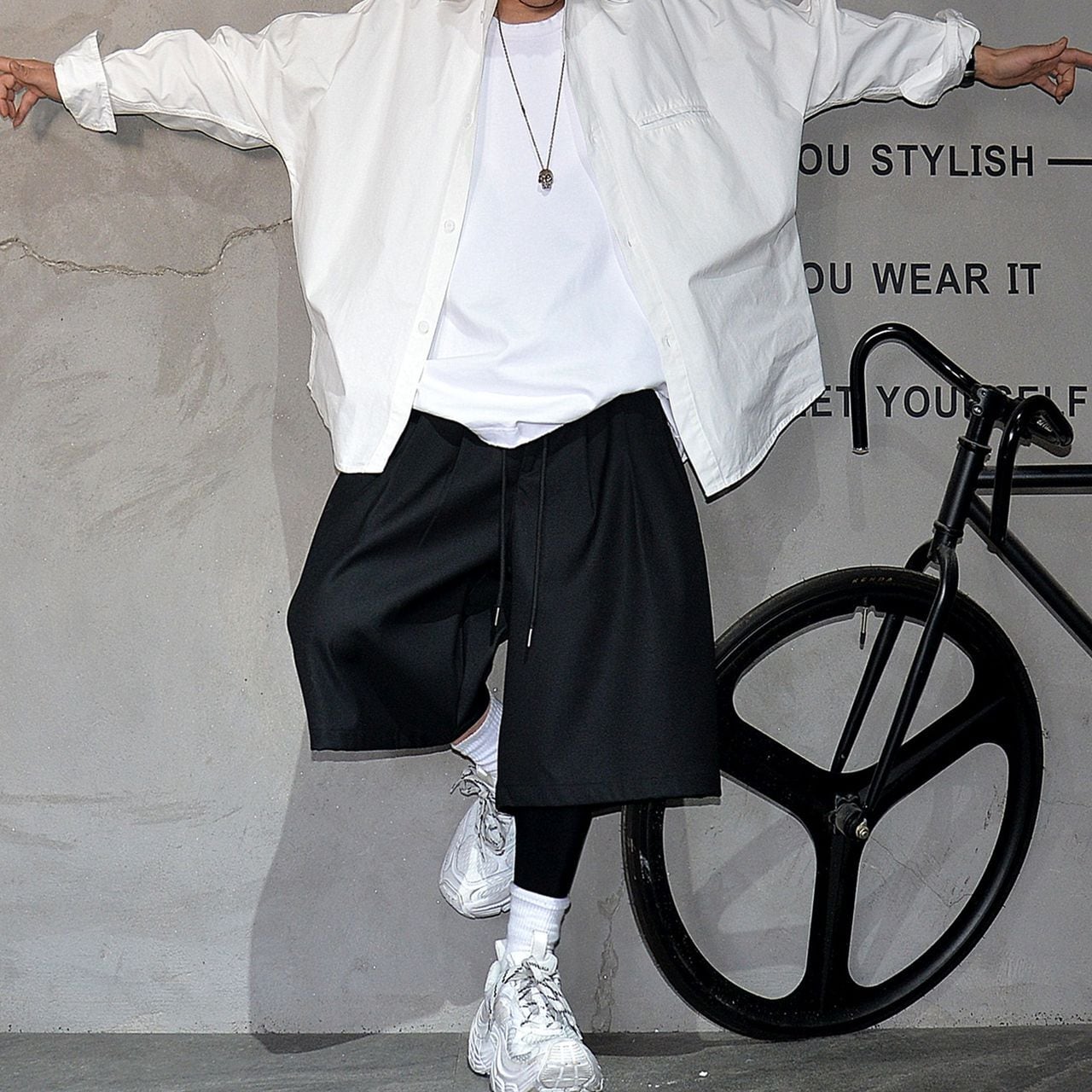 Relaxed casual suit shorts(MT1248)