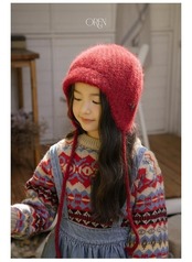 オーレン / oren / フリップニットつばビーニー / 韓国子供服 / キッズ / 26winter〖取寄〗*FREE*