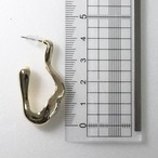 低アレ対応 クラッシュフープピアス 個性派デザインのフープピアス Bittersweet