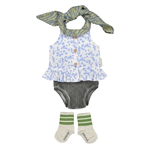 piupiuchick / Blue flowers tops / Baby