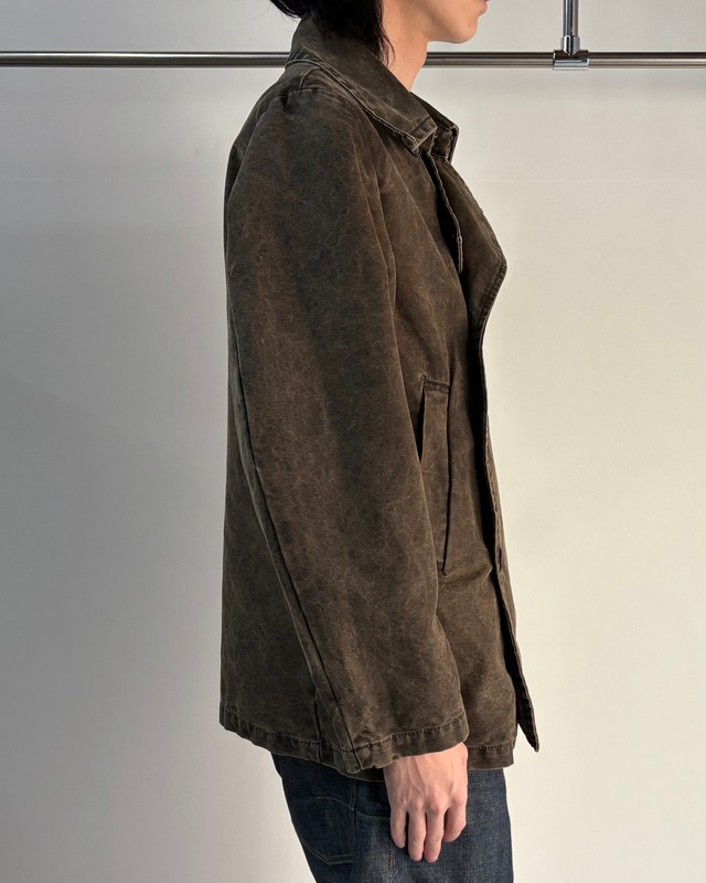 【ZUCCA TRAVAIL】garment dyed cotton pea coat