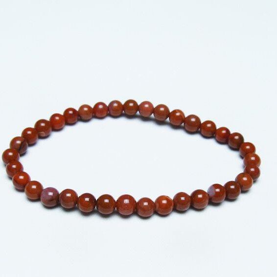 ナンホーンアゲート ブレスレット 5mm 南紅瑪瑙 ブレス 一点物 メール便可 [M便 1/10] 111-42278