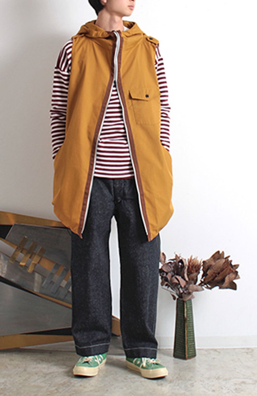 Yenope】Highkey Vest ハイキーベスト YE-J-002 MUSTARD onesize