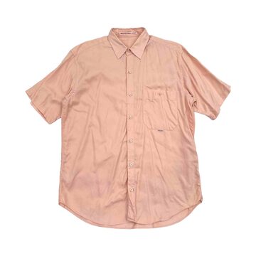 50s ギャバジン シャツ オープンカラー ピンク | PAY ID