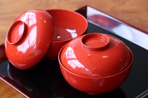 椀 輪島塗 朱塗 中