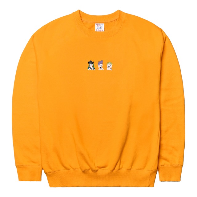 ゴールデンコラボ 仏像 トレーナー (刺繍) ゴールドイエロー色  10.0oz