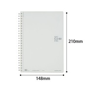 コクヨ(KOKUYO) ノート ソフトリング 80枚 A5 無地 ス-SV338W-W ホワイト