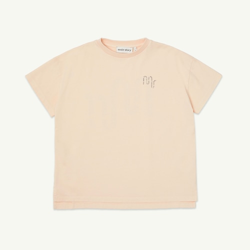 《main story 2026SS》Oversized Tee / Pink Tint
