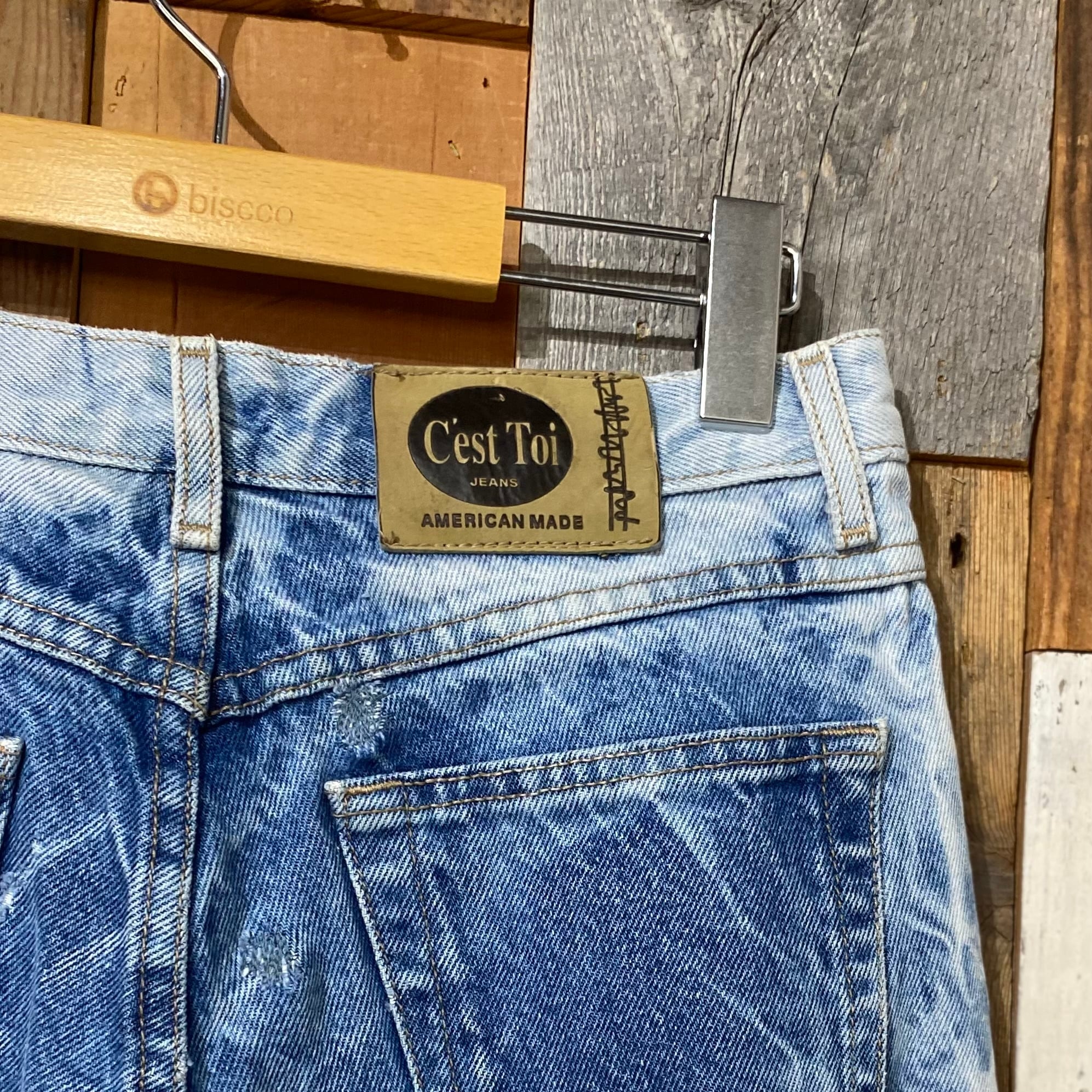 Chemical Wash Denim Pants / ケミカル デニム パンツ 古着 | 古着屋