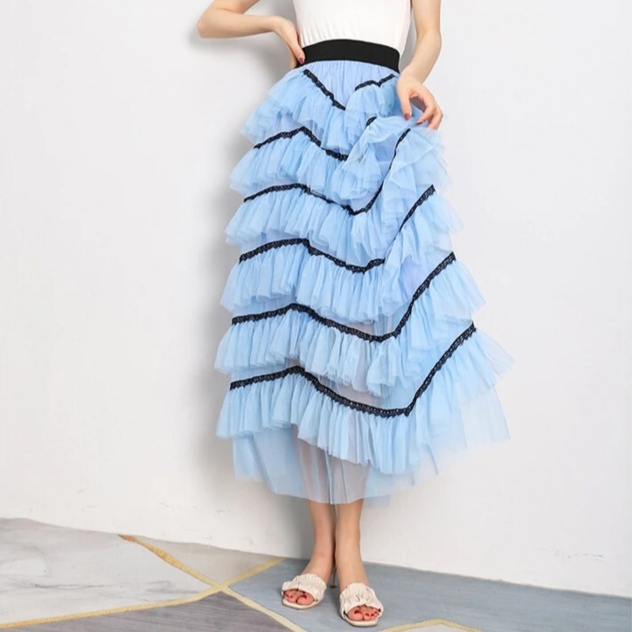 Tulle Layer Long Skirt / チュール レイヤー ロング スカート