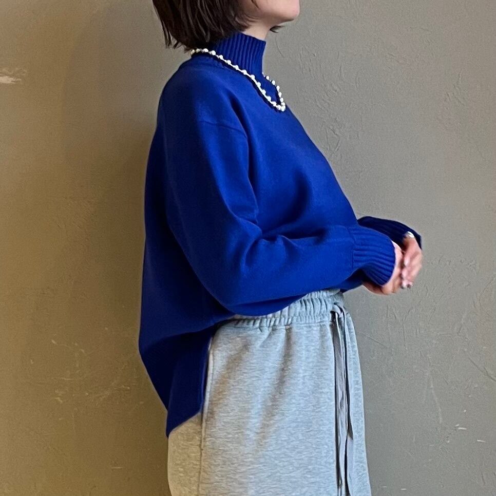 美品　cloche サイドスリット　ハイネックニット CLOCHE 】 サイドスリットウォッシャブルタートルニット | valance