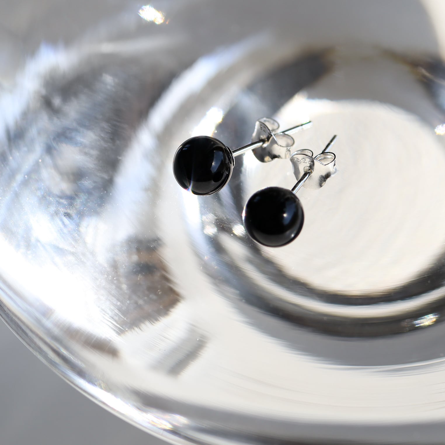 silver925 オニキス ピアス p420 | RIN. accessory ｜ステンレス