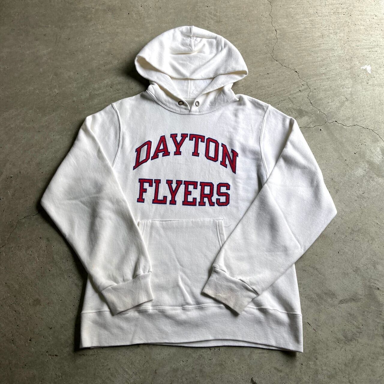 90年代 Champion チャンピオン カレッジ DAYTON FLYERS チーム プリント スウェットパーカー ヴィンテージ ホワイト 白色  メンズM相当 古着 レディース プルオーバー【スウェット】【パーカー】【CS2211-40】【CS2301-40】【SW20】【AN20】 |  cave ...