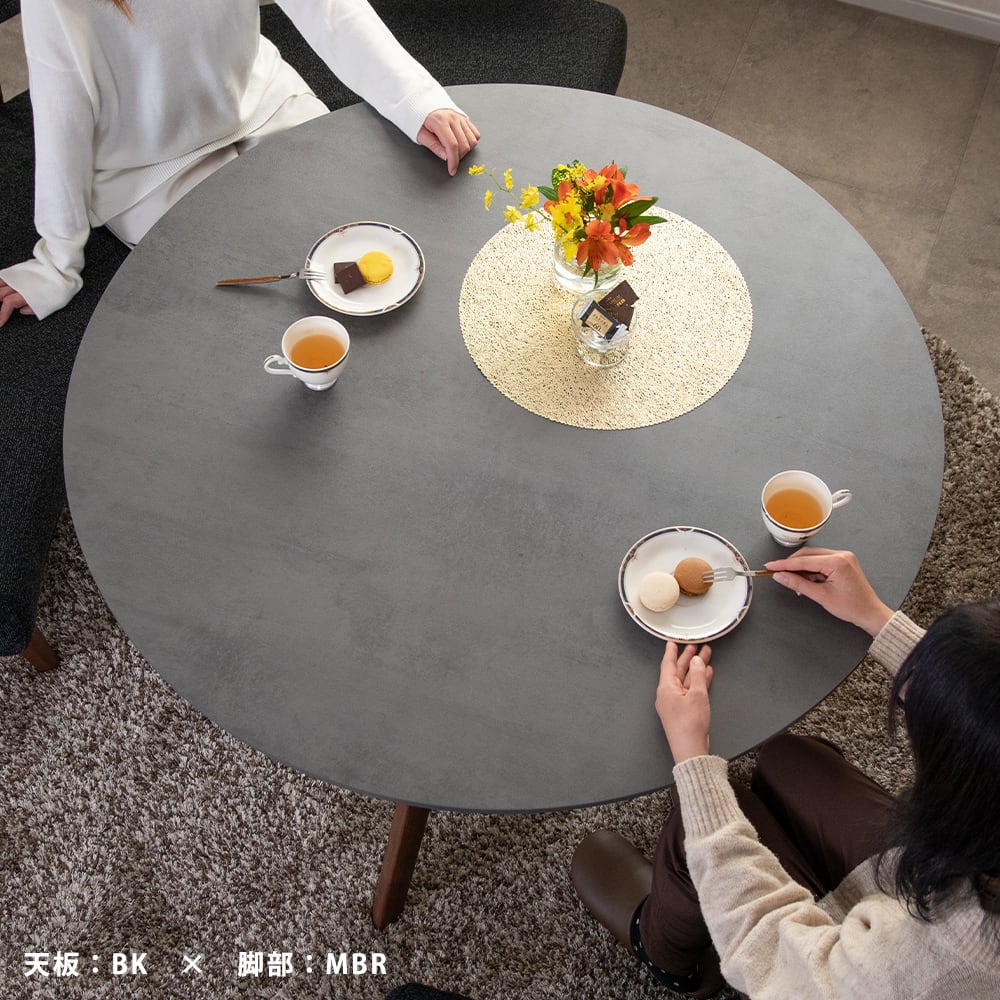 ダイニングテーブル 丸テーブル 110cm 4人掛け メラミン化粧板