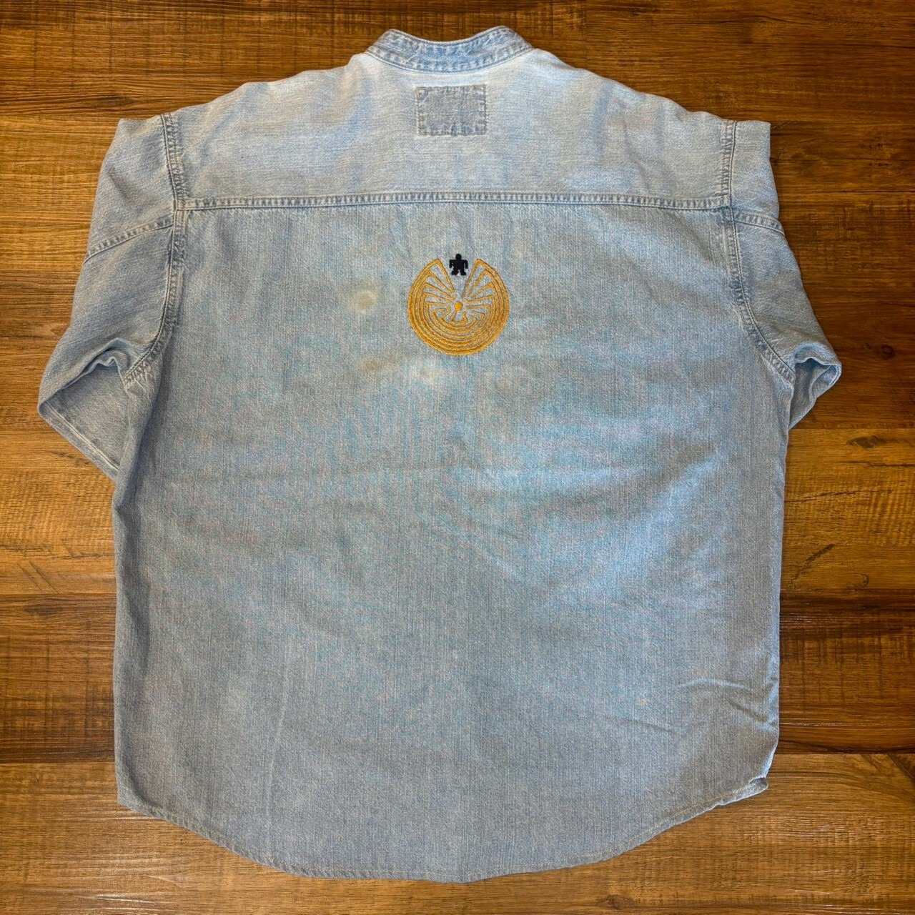 ナスングワム【Nasngwam】Indian motif Denim Shirt　Lサイズ - 5