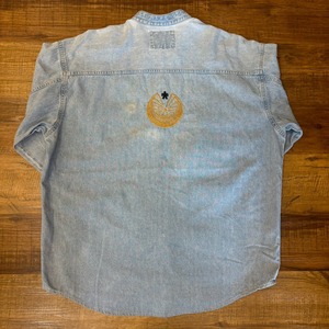 ナスングワム【Nasngwam】Indian motif Denim Shirt　Lサイズ