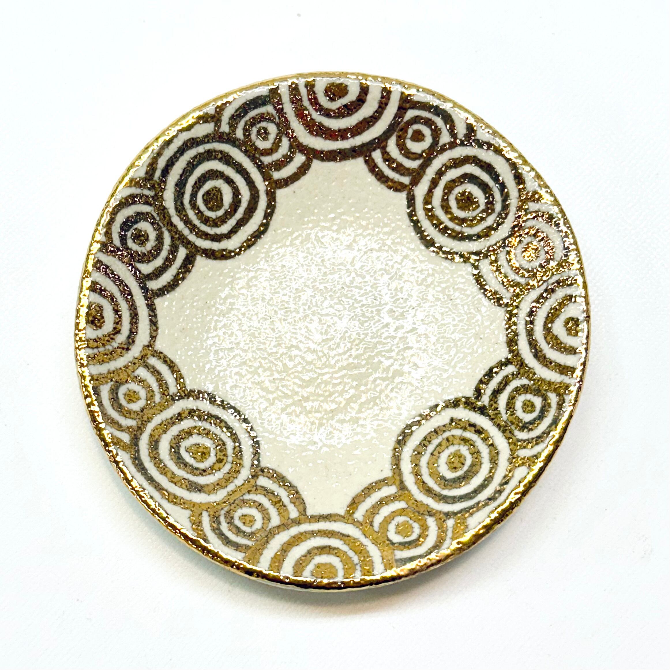 豆皿 (ゴールド) 直径10cm (24062208)