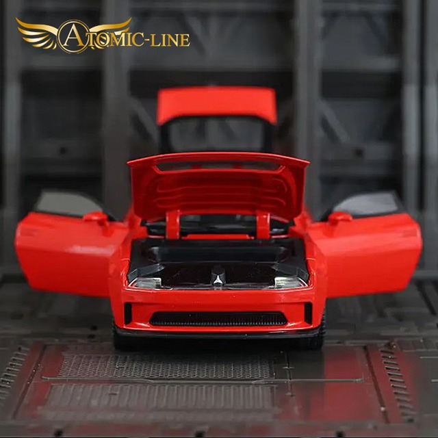 ダッジ CHARGER デイトナ EV  1/32 ミニカー 全3色 ライト点灯 エンジンサウンド 合金モデル 模型 ジオラマ